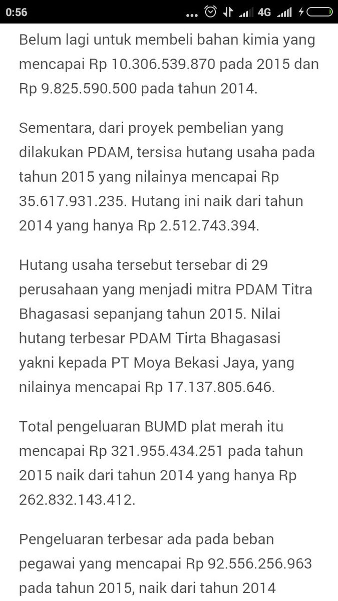 Chika_Sept's tweet photo. PDAM TIRTA BHAGASASI LAHAN BASAH.
pantesan jadi sarang korupsi
@Rahmat_Effendi_ @AHMADSYAIKHU8 @Ronnyelfadilah 
#BekasiOraDanta https://t.co/ja2JoQALZN