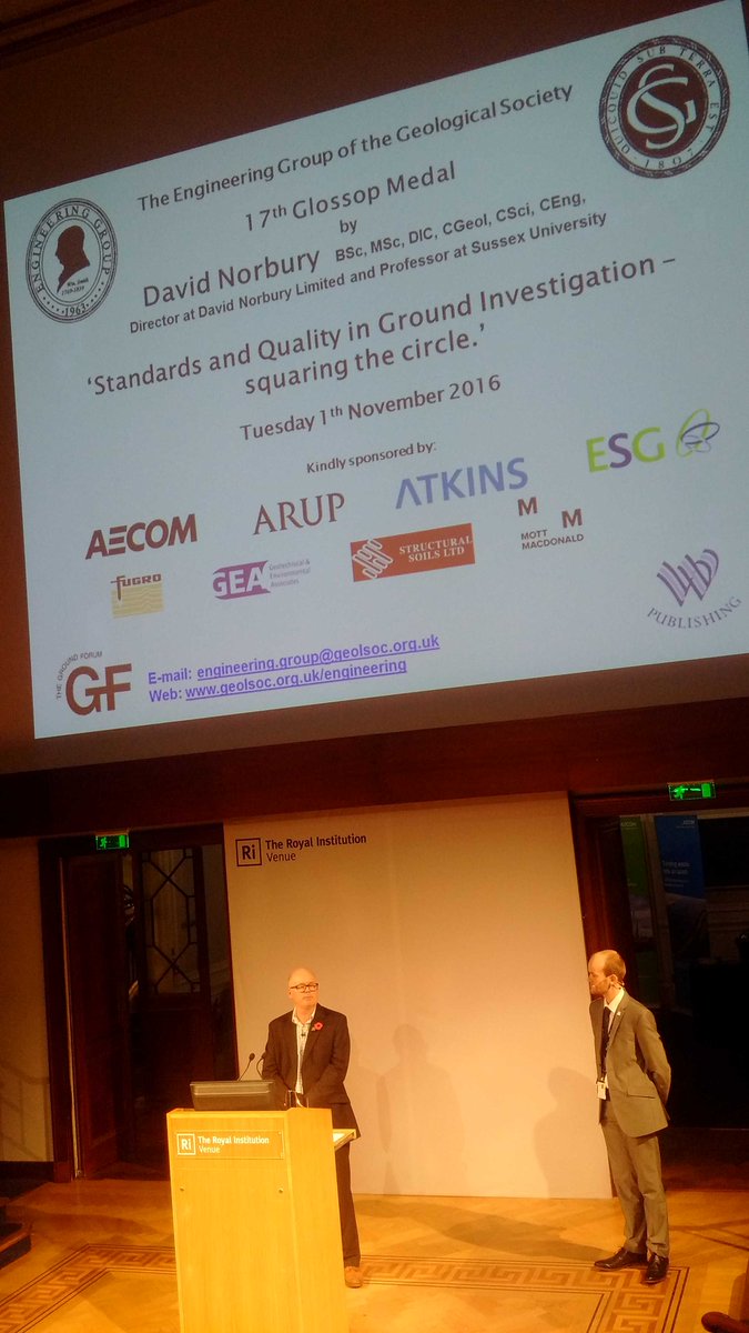 cpnathanail's tweet photo. #geolSoc #engineeringGroup chair, Dr David Giles introduces the 17th Glossop lecture https://t.co/LGvvUSvxKu