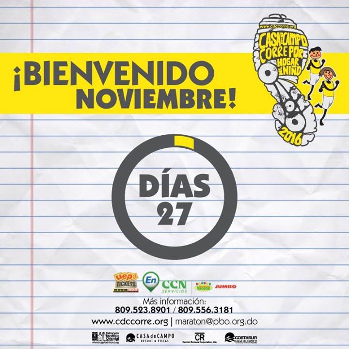 ¡El gran día está cada vez más cerca! ¿Ya te inscribiste? ¡Aún estás a tiempo! 

#CDCcorreXHogarDelNiño #YoVOYyTU #soyPBO