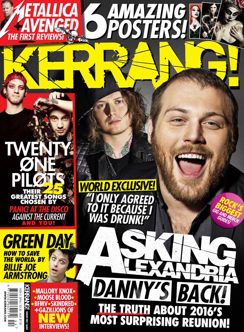 KerrangMagazine's tweet photo. THIS WEEK'S ISSUE: Asking Alexandria World Exclusive!
https://t.co/g4eBLoOdsb https://t.co/V732je4hbZ