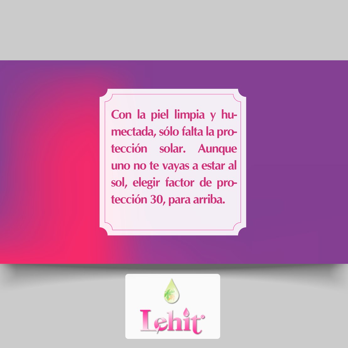 CosmeticosLehit's tweet photo. Debes tomar en cuenta un Protector solar antes de Salir #lehit #piel https://t.co/eNbZOxHltB