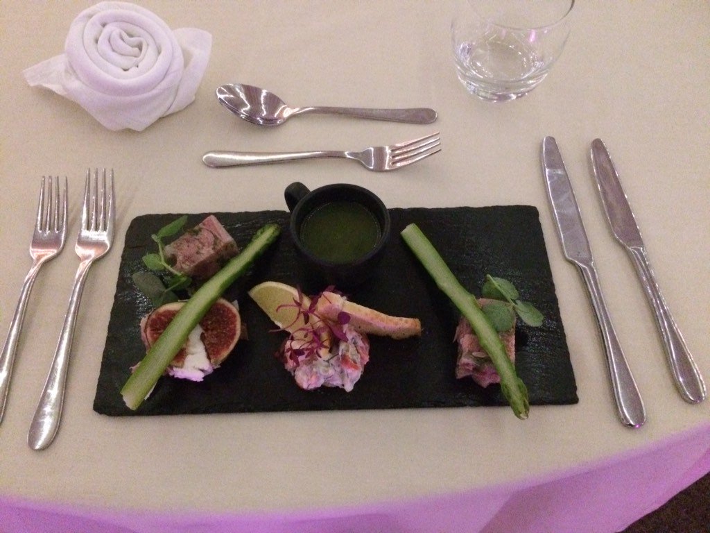 Mmmm  <a href="/TissingtonHall/">Tissington Hall</a> wedding catering by Uppercrust with <a href="/topmarquestwitt/">Top Marques (UK)LTD</a>