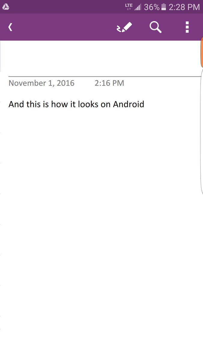 greglambton's tweet photo. @msonenote I have attached screenshots for my iPad and Galaxy S6 phone. Way to may editing options on my iPad. https://t.co/QjiRE24lLB