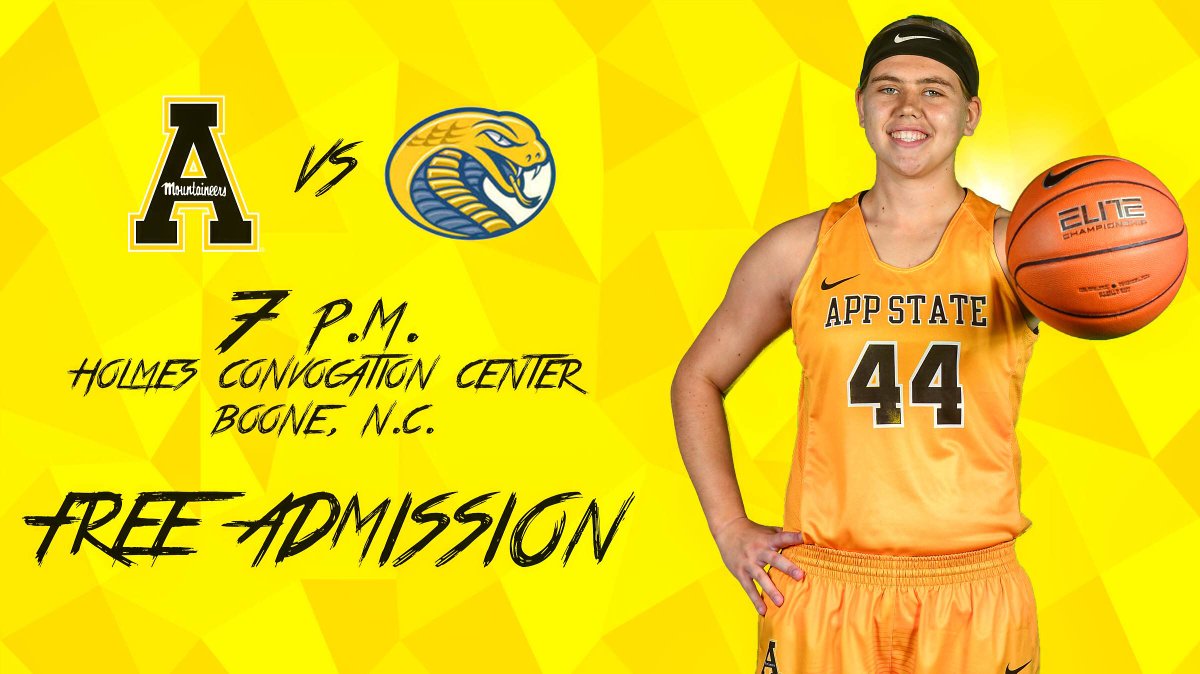 appstatesports's tweet photo. 🏀 is almost back!

@AppStateWBB is hosting a FREE exhibition tomorrow night against Coker.

PREVIEW: https://t.co/x921qR2BjY https://t.co/OCLvZpAfAT