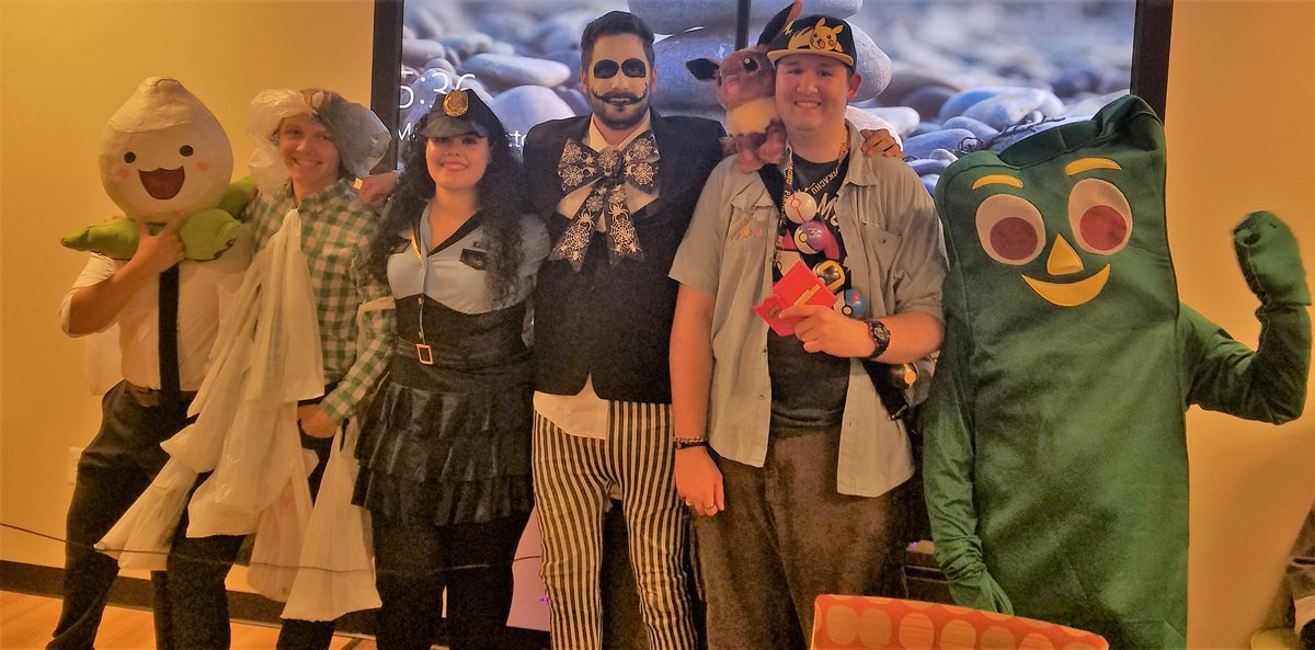 RevatureHR's tweet photo. Costume Winners from Halloween! Marc (Funniest), Willie (Creative), Licelotte (Best), Alex (Scariest), Walter (Themed), Paul (Gumby Dance) https://t.co/JyNYAKgfzl