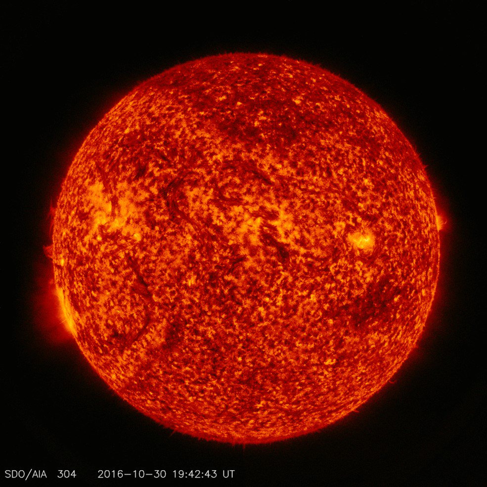 NASA's tweet photo. Learn about the solar system this week: a partial solar eclipse from space, beautiful @CassiniSaturn imagery &amp; more: https://t.co/vW9JQBkfeO https://t.co/J2n5Jz3GuO