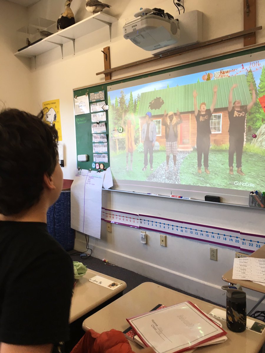 5G_Runkle's tweet photo. End of the day movement break! #gonoodle https://t.co/z5PLTXLWb4