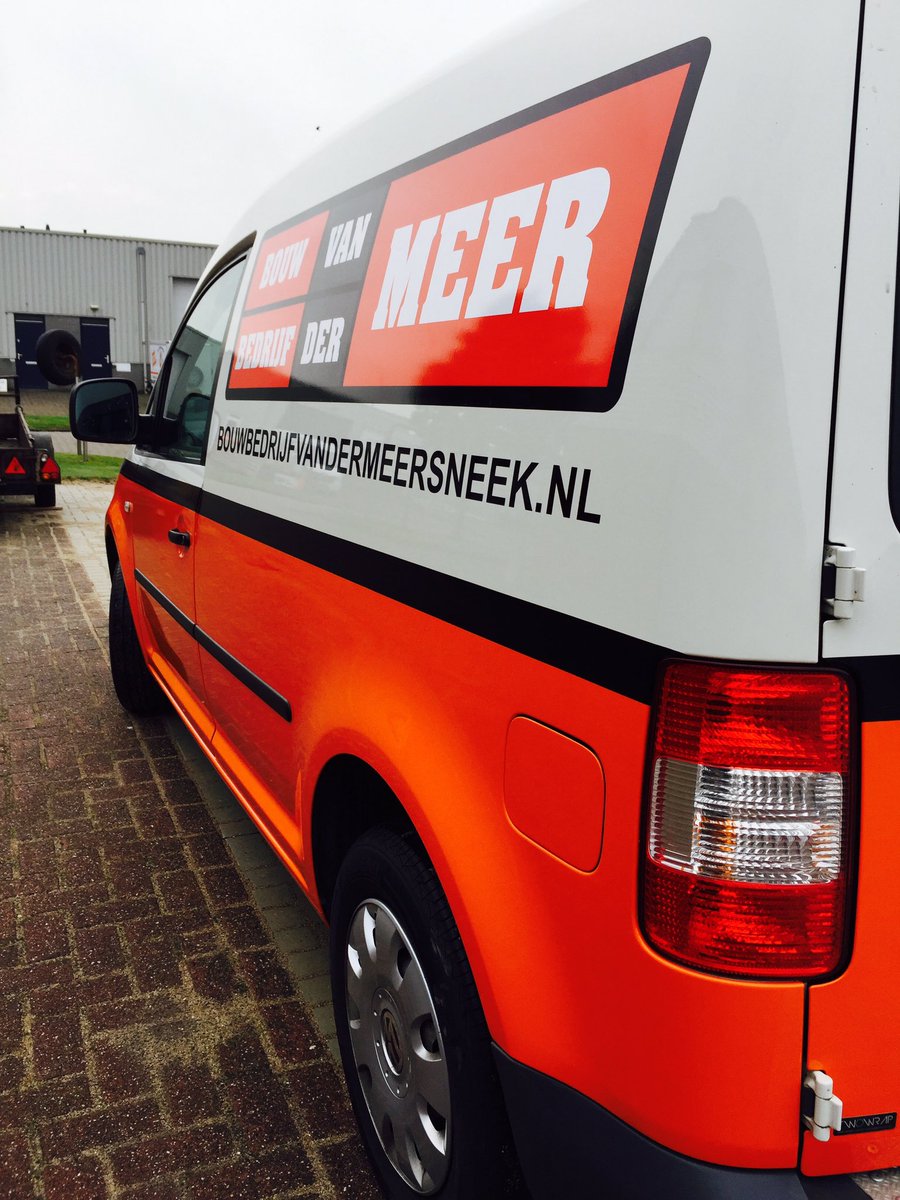 Halve wrap voor bouwbedrijf van der Meer Sneek afgeleverd!