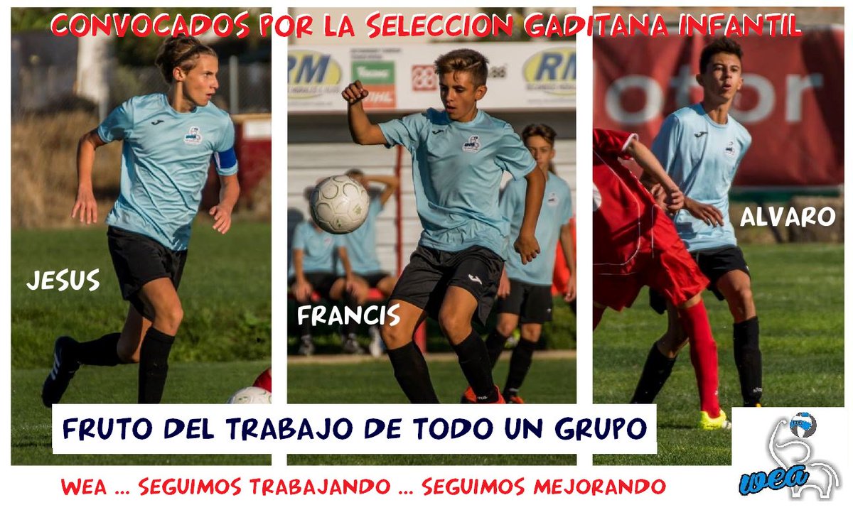 Juzzt_Sierra's tweet photo. El TRABAJO y el ESFUERZO de TODO UN GRUPO se refleja en la convocatoria para la Selección Gaditana de tres jugadores de nuestro #weainfantil https://t.co/UP6Txd5pKC