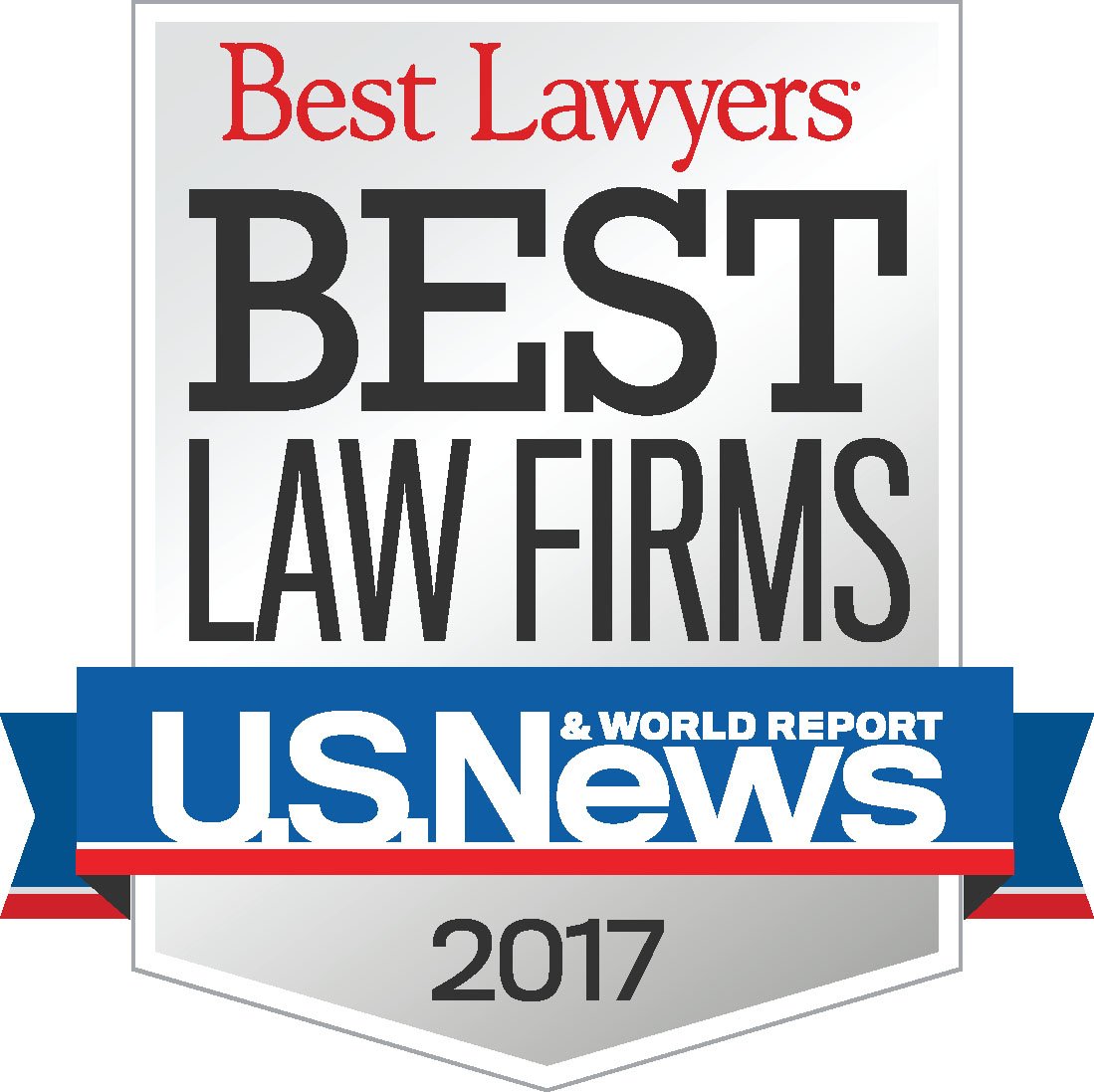 We are proud to be ranked as a 2017 Best Law Firm by <a href="/usnews/">U.S. News & World Report</a>. goo.gl/MOZ5s0