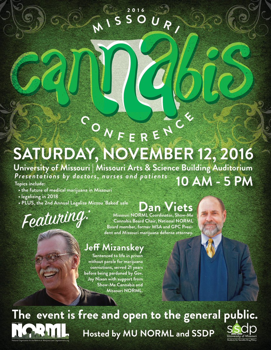 MUNORML's tweet photo. 12 more days until #Cannacon at @Mizzou! https://t.co/e1byWVuaud