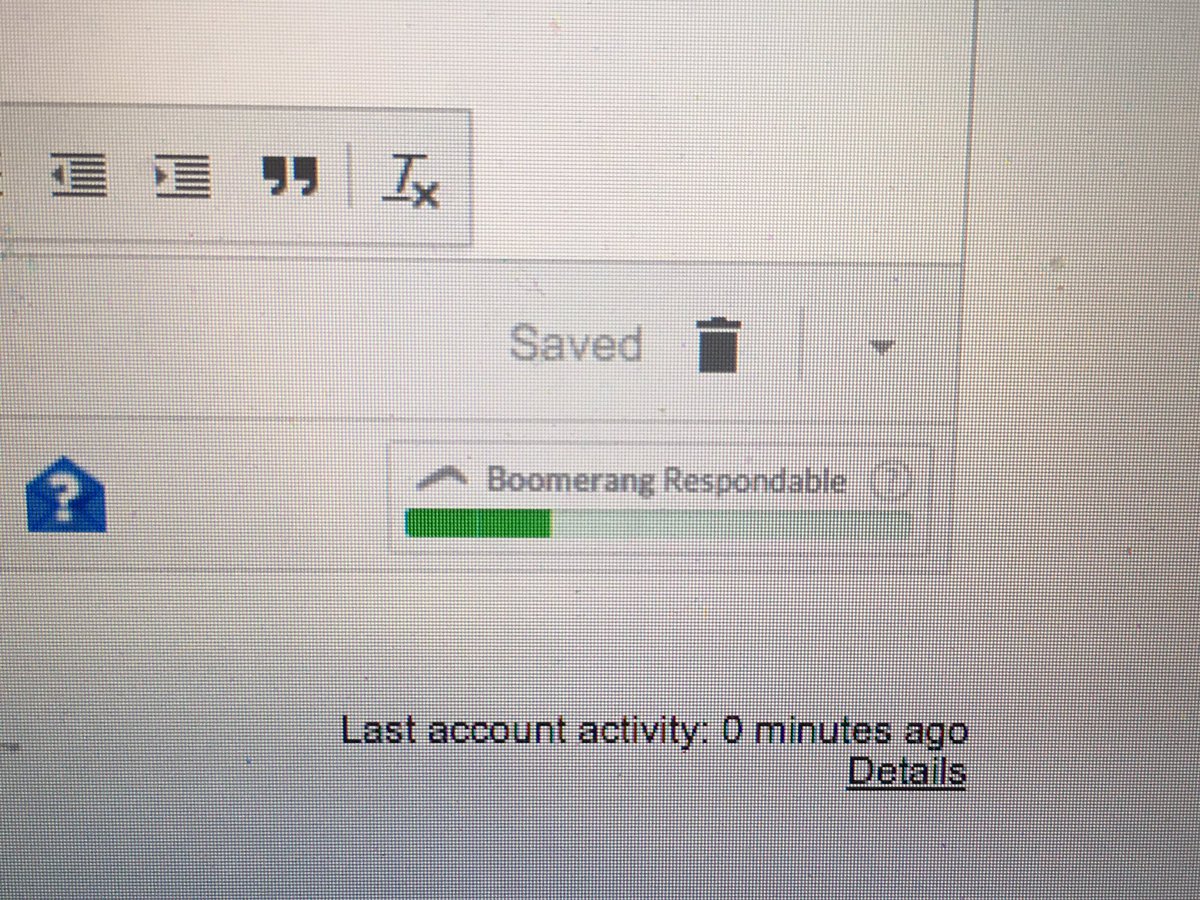 AssessmentVCU's tweet image. For those in the communications session: a Google Chrome extension "Boomerang" tells how respondable an email is while typing #connected16