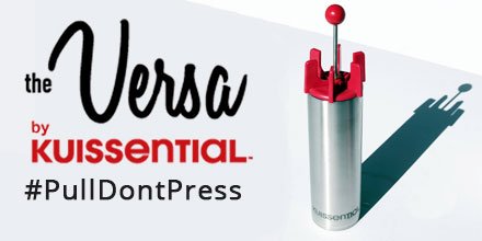 Kuissential's tweet photo. We are re-inventing the #travel #frenchpress w/our #new Versa #Kickstarter! Be the 1st to get it here:https://t.co/V3PGSzRGSV #pulldontpress https://t.co/tOBTIgBMs2