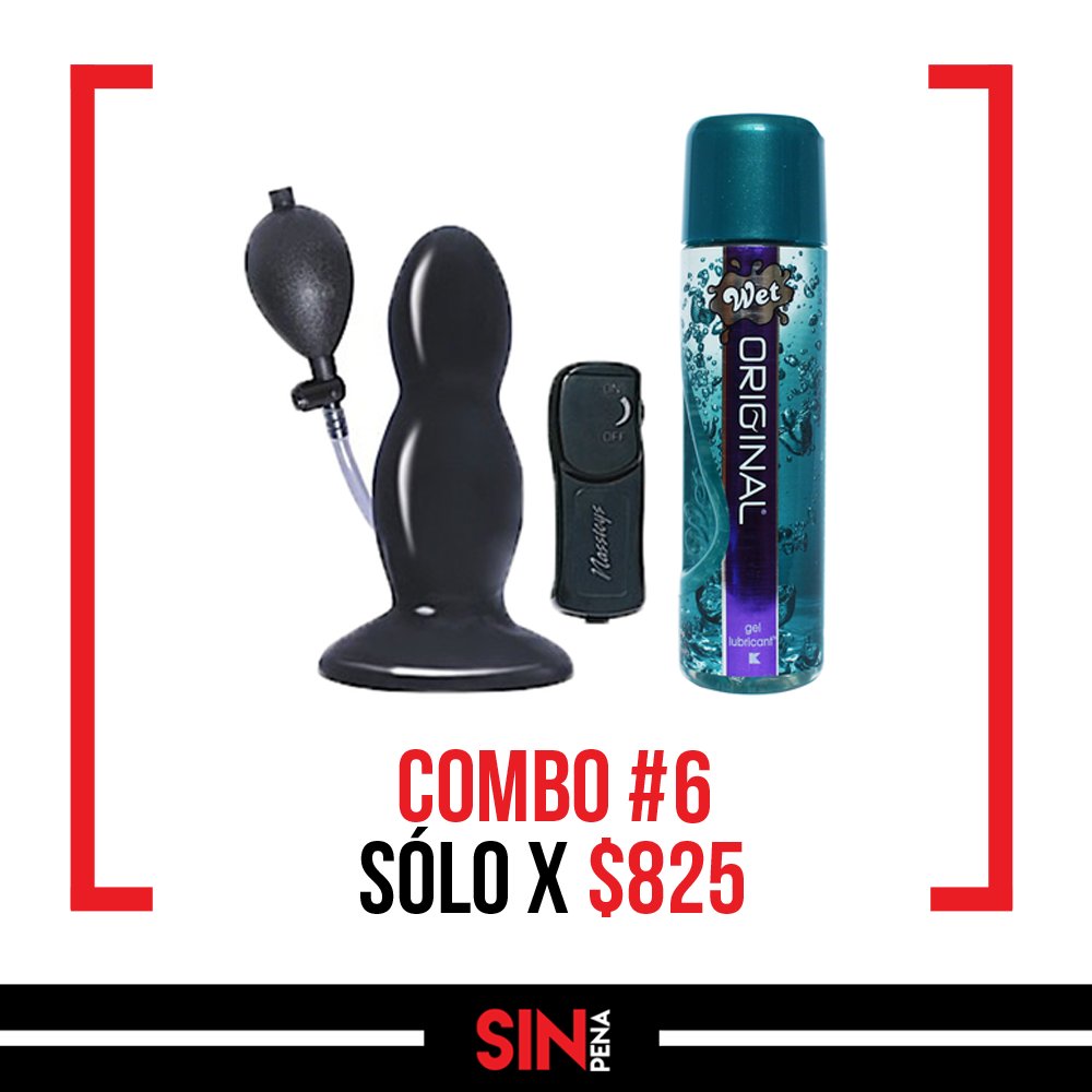 SinPenaMX's tweet photo. #COMBO6 del #DiaDeMuertos 💀 BUTT PLUG INFLABLE CON VIBRACIÓN RAM + LUBRICANTE ORIGINAL - WET 🔥 Pídelo x mensaje directo #SinPenaMX #SexShop https://t.co/BlDVDFcUuz