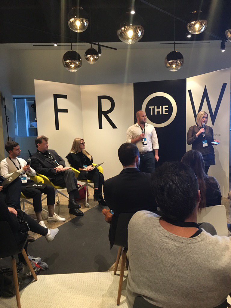 FashionMonUSA's tweet photo. Team @shopfynd presenting their product at @DecodedFashion #DFNYC #thefrow https://t.co/vgicGIAeTS