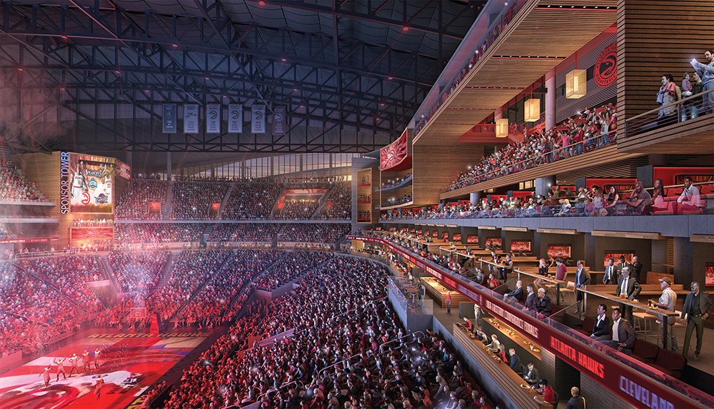 ATLHawks's tweet photo. These are 🔥

Some renderings of what our arena will look like once complete: https://t.co/KKpVNOE2si
