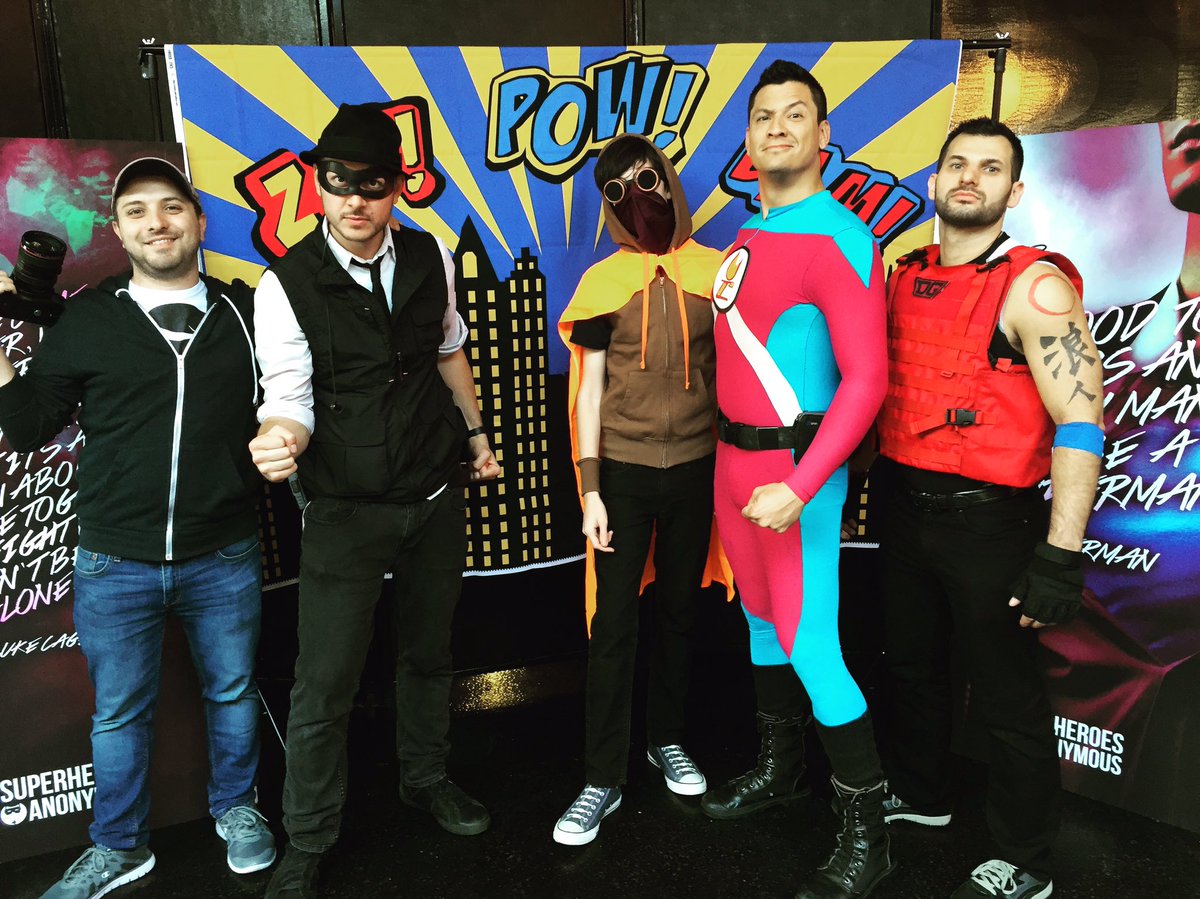 Civitron's tweet image. #Superheroes Anonymous - Cameraman, Life, Mad Owl, Civitron, &amp;amp; Dark Guardian - Celebrating 10yrs of #outreach, #education, &amp;amp; #service