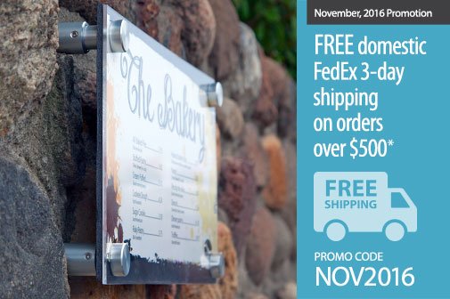 StandoffSystems's tweet photo. NOV PROMO: Free domestic FedEx 3-day shipping on orders over $500 *Cannot be combined with any other promos. Use code NOV2016 #GyfordAlert https://t.co/QS79cbD5TX