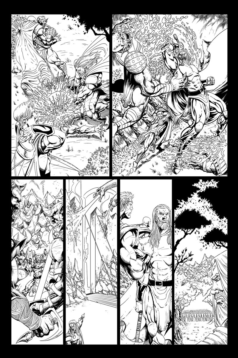 Brett_Strong's tweet photo. Final part of inking pg 8 of #LightEarth issue 3: https://t.co/Hs4F6Aqa2J plus details of special commission offer through out November https://t.co/DVGPYS6uX4