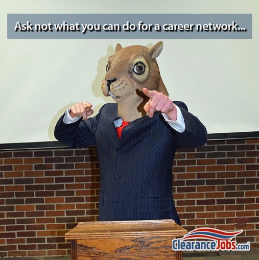 ClearanceJobs's tweet photo. Who will you vote for when your cleared career is on the line?
#SecretSquirrel2016 https://t.co/A7X5i5B3aO