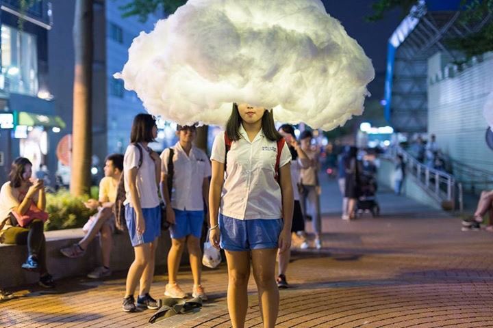 FAV_34's tweet photo. Tête dans les nuages made In Taipe Michael Martin et Caroline Escaffre Bravo apres #favmtp2016 #architecture #installation #éphémère https://t.co/Nuhd450TV5
