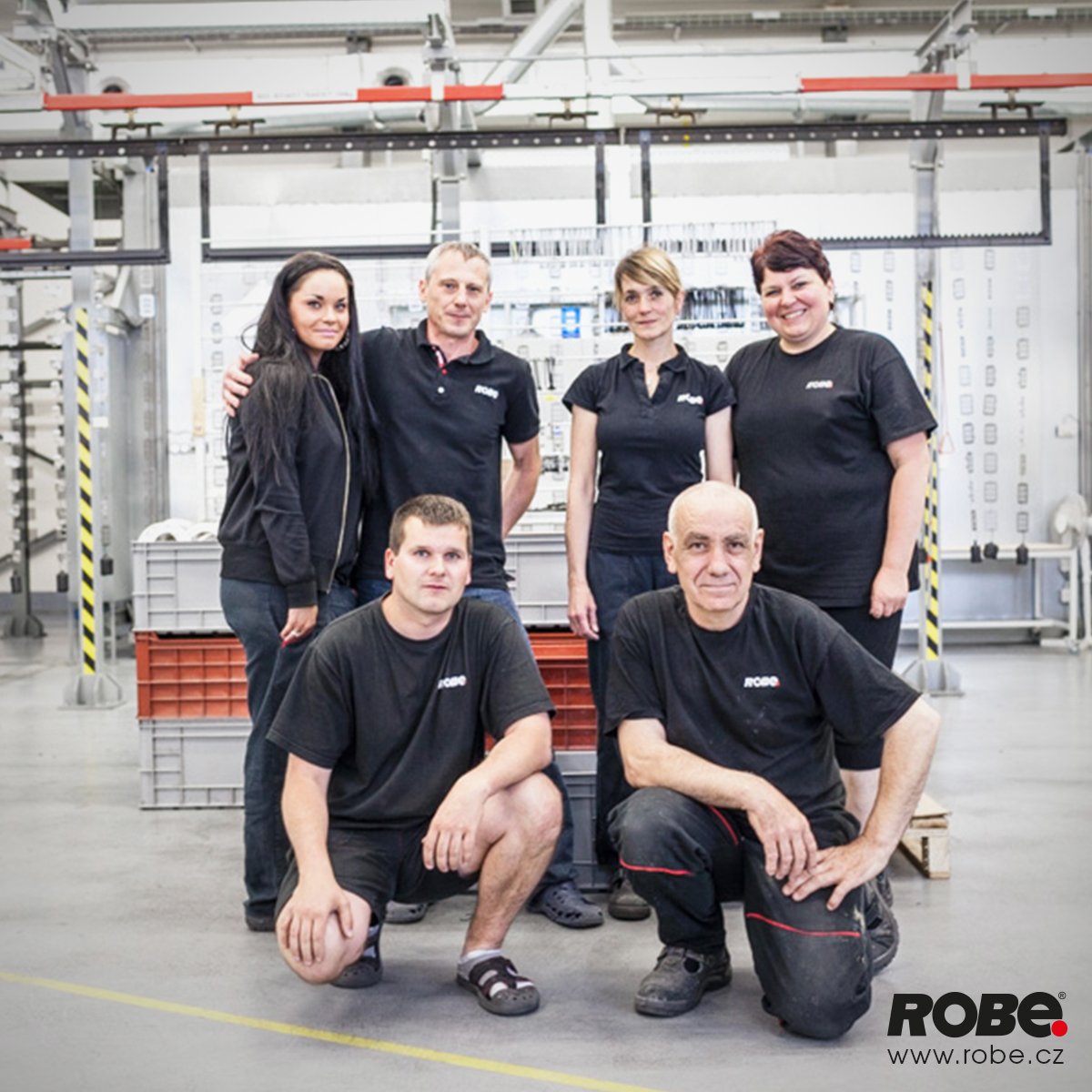 Robelighting's tweet photo. Is your work also full of smiles? :) #robefamily #powdercoatingteam #robefactory https://t.co/q6Mx0lQLow