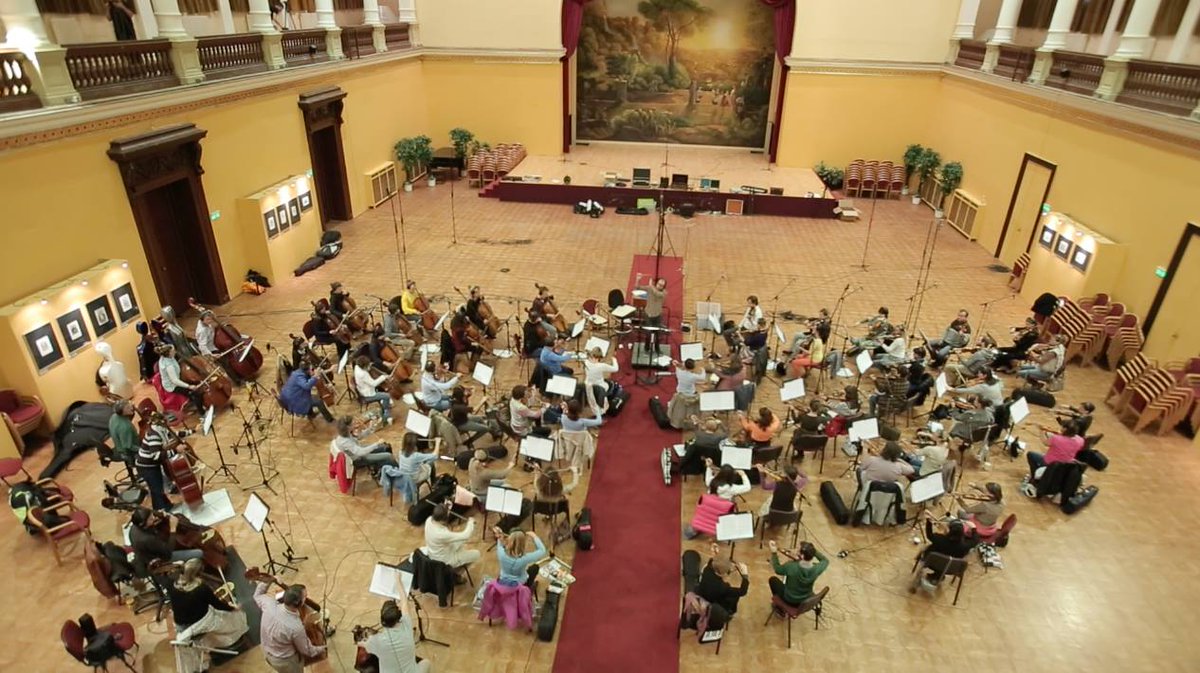 Sneak peak at our recent Budapest recording sessions. 62 Strings, 48 piece choir. Recording for 3 upcoming albums!