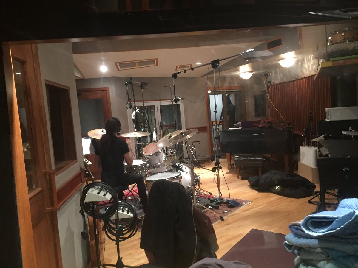MarcUrselli's tweet photo. Paris-based fretless guitarist #DavidKonopnicki @Autoryno, upright bassist #ShanirBlumenkranz and drummer @KennyGrohowski laying it down!!! https://t.co/N1nFdiGowP