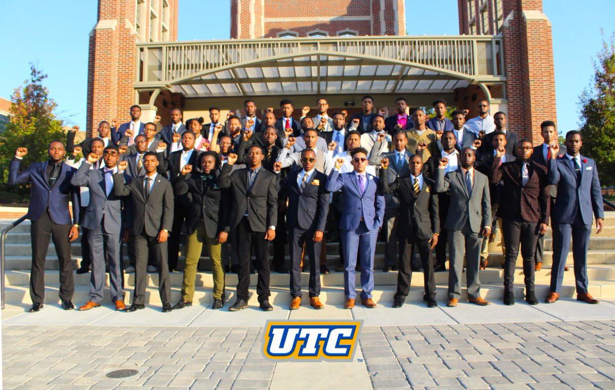 UTCB2B's tweet photo. Brother 2 Brother's mission is to increase the minority male retention rate here at UTC #100BlackMenInSuits #UTC https://t.co/cmxCrf0VjU
