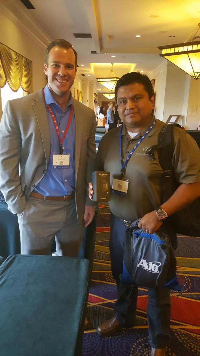 GDTWire's tweet photo. Congrats to our Garmin Vioactive winner, Eli! @CiscoOnTheRoad #CiscoLiveLocal https://t.co/cPDxCrBp6R