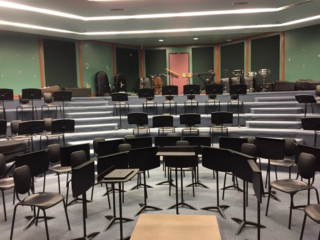 TMS_Bands's tweet photo. Welcome to your new (temporary) home, TMS Bands. Adventure starts tomorrow! #tmsbands #tmsfirewolves #remodel https://t.co/d7xnYp5mMP