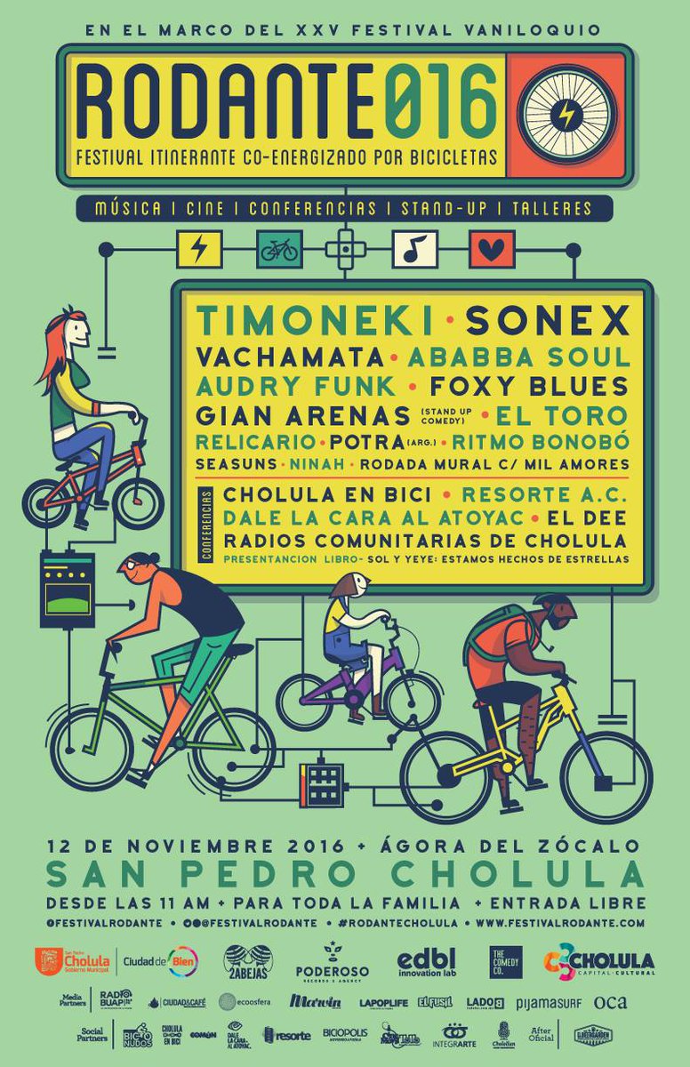 El_fusilmx's tweet photo. .@FestivalRodante 2016, .@timoneki, .@LosSonex, .@vachamata, .@AbbabaSoul, .@audry_funk, .@foxyblues_, .@GianarenasUP, .@Eltoromx https://t.co/ysKTfzqode