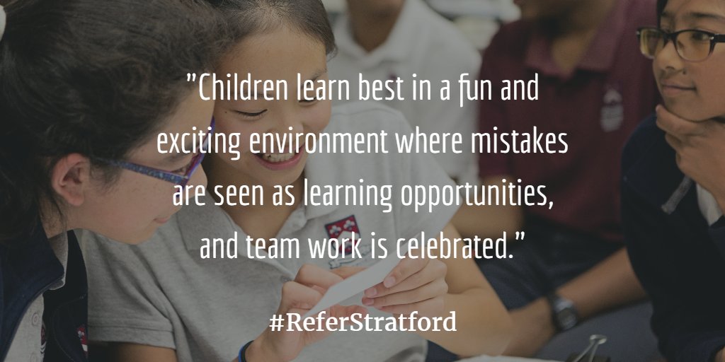 ReferStratford's tweet photo. Teamwork is our focus and every role is interconnected and valued. Join the @StratfordSchool team when you #ReferStratford to employees. https://t.co/LiYGiFnpE6