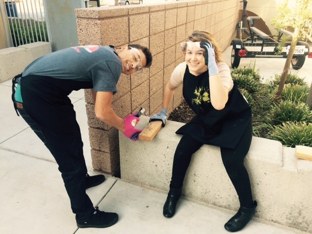 CoastHighSchool's tweet photo. After successfully passing a safety test, STEAM students practice their newly acquired tool skills for the annual Solar Boat competition! https://t.co/qX3tylyiYF