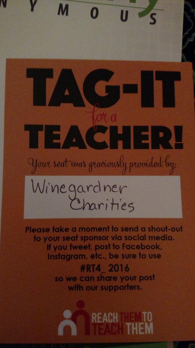 katchamk's tweet photo. Thank you Winegardner charities for giving to reach them to teach them. #rt4_2016 https://t.co/WsYNn9oMGm