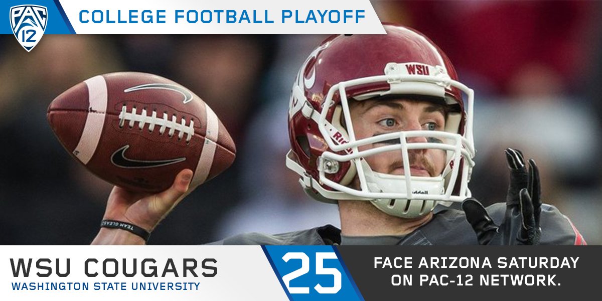 HOW 'BOUT THEM COUGS!!

<a href="/wsucougfb/">Sally James</a> lands at #25 in the first <a href="/CFBPlayoff/">College Football Playoff</a> Poll of 2016!