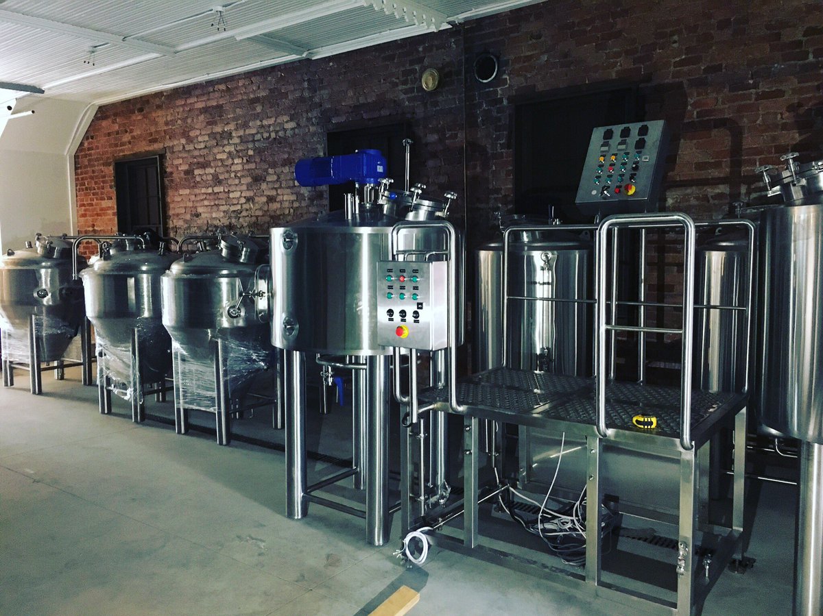 Phil &amp; Chris are working hard to get the brewhouse set up! #rvabeer #vabeer
