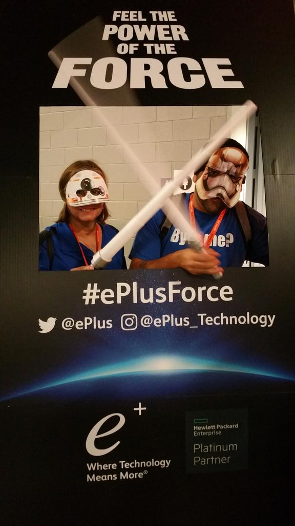 debeze's tweet image. May the Force Be With Us!  @ePlus @ePlus_Technology @iMA_Technologies #ePlusForce #spiceworld2016