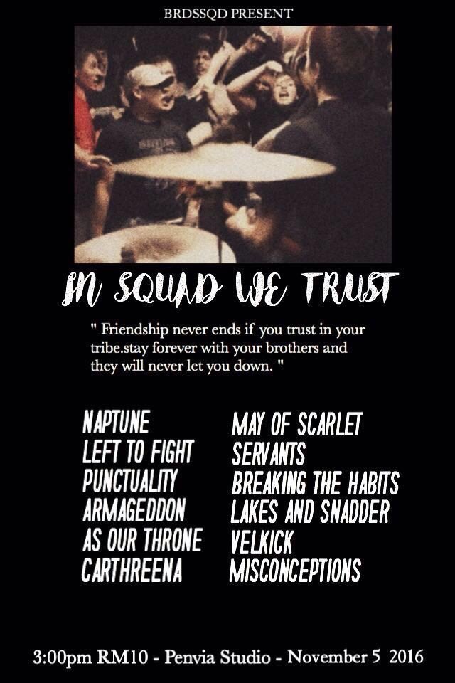 #INSQUADWETRUST happening this saturday! See you there!
