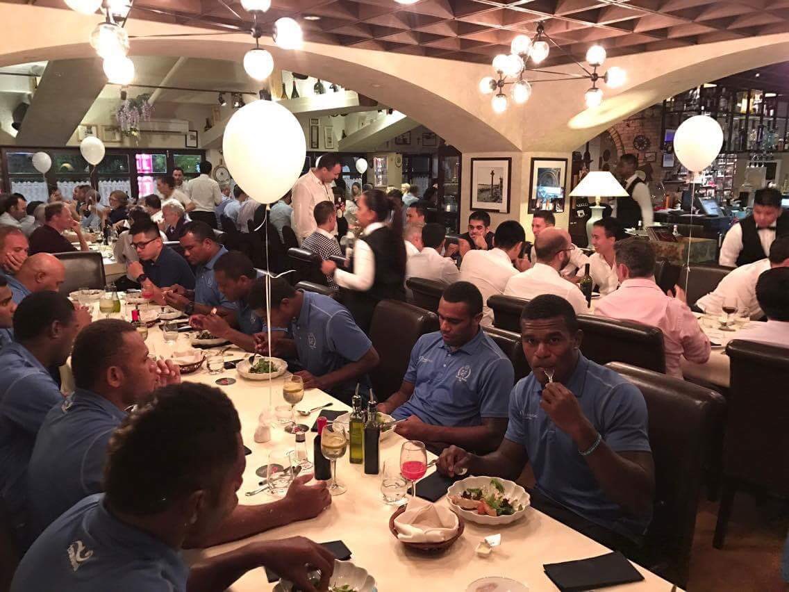 Great night last night at Valentinos. Thanks again Tanglin Rugby for hosting us. #rugbyunited #Rugby7s #Singapore
