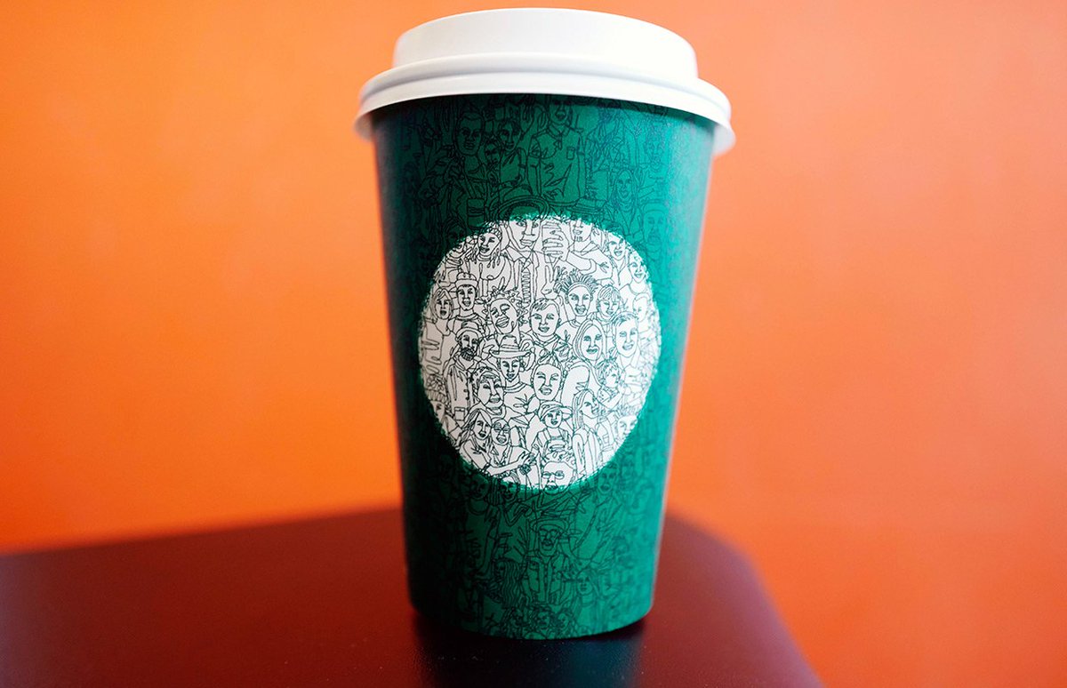 thewolf1019's tweet photo. Starbucks rolls out ‘unity’ cup ahead of Election Day https://t.co/Lyj656oz0V https://t.co/HywJjEQWCm