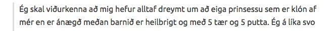 Hér er allavega engin græðgi! 5stk af hvoru er feikinóg