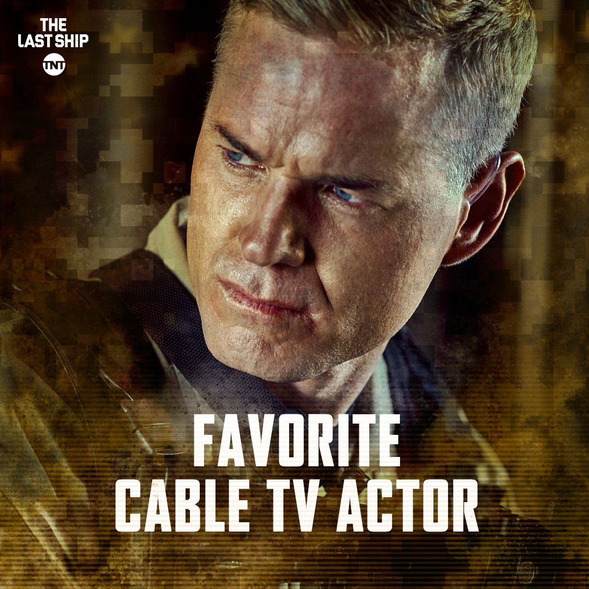 TheLastShipTNT's tweet photo. Our Captain is up for a #PeoplesChoiceAward! Vote @RealEricDane of #TheLastShip NOW. Over and out. https://t.co/1Fv7leyN3g https://t.co/v5sTbhY38n