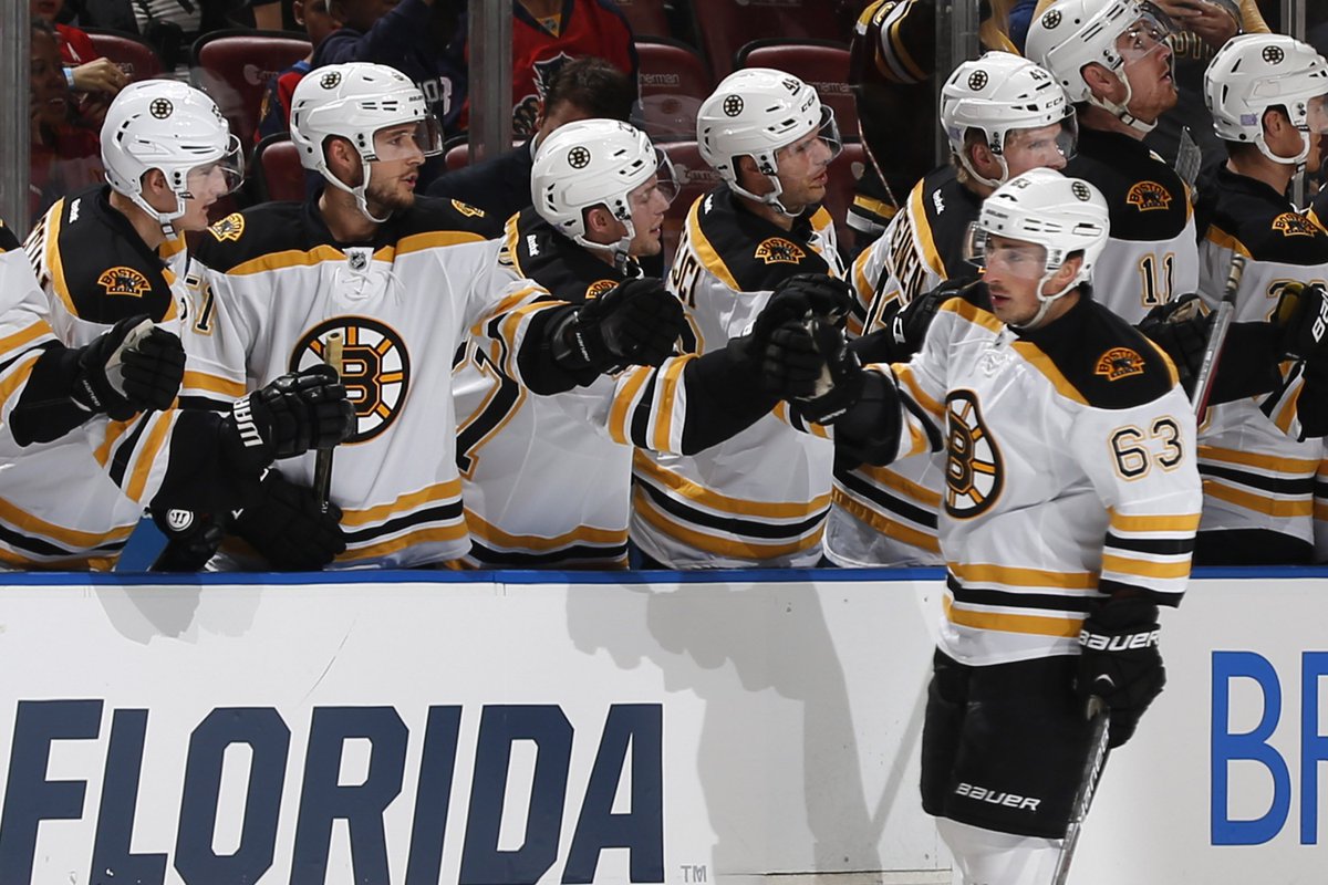 NHLBruins's tweet photo. #NHLBruins win!!! 2-1 over FLA. 🙌 https://t.co/tEpWu2df52