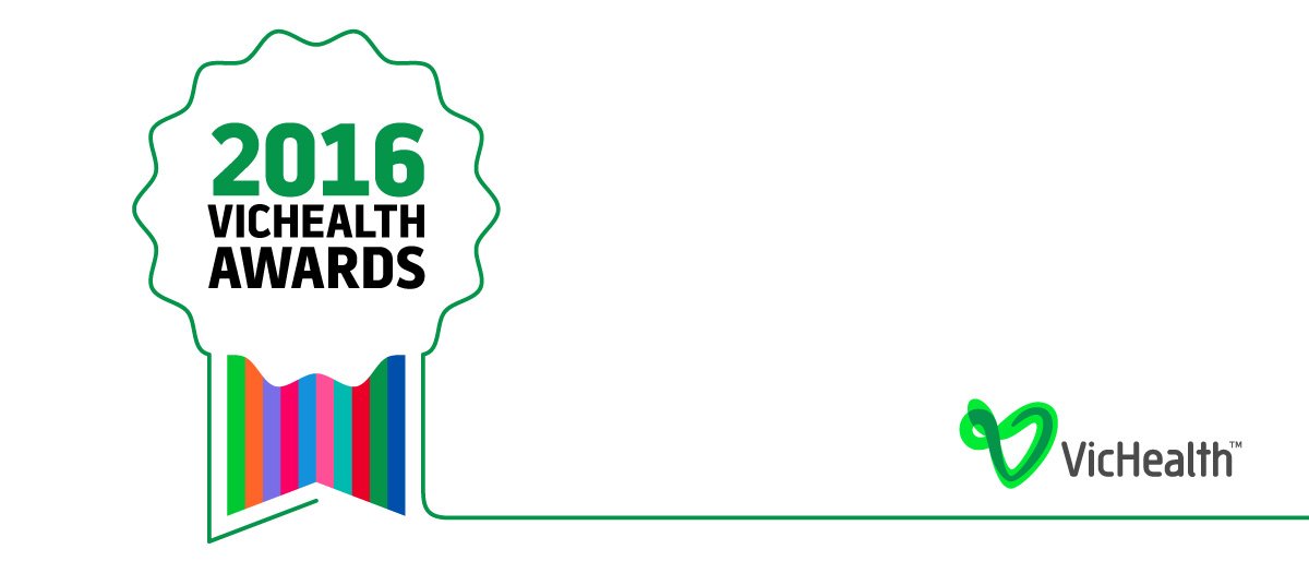 VicHealth's tweet photo. The countdown is on for Victoria's health promotion champions of 2016... See who the finalists are here: https://t.co/7HZFUOzEwu #VHawards https://t.co/9lz6RBAIn5