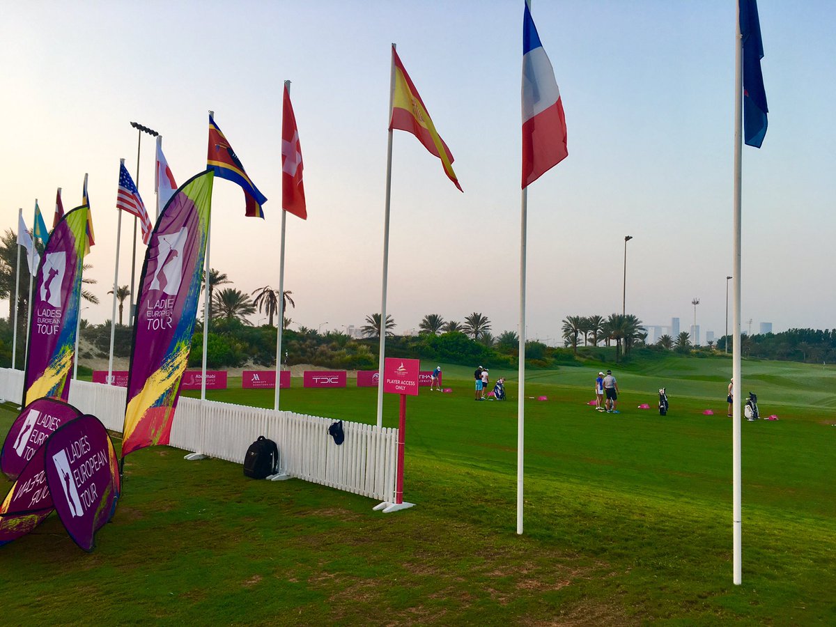 LadiesOpenYLAD's tweet photo. Busy driving range on day 1 of the #FBMLO. Ready to make history, starting now! @ADFBMA @AbuDhabiSC @SaadiyatBeachGC @LETgolf @EGFuaegolf https://t.co/IQ3QFznO9w