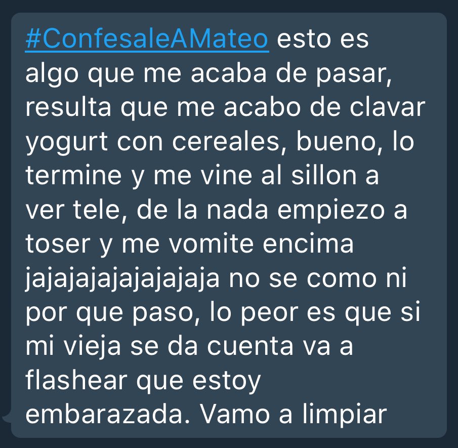 #ConfesaleAMateo