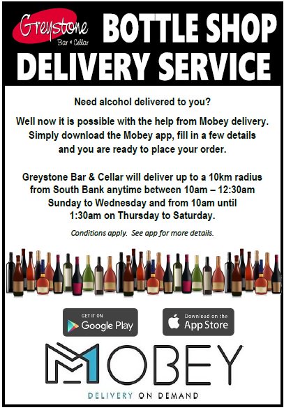 greystonebar's tweet photo. Bottle Shop delivery service through Mobey delivery!
Download Mobey app, fill in a few details and you are ready to order.
#mobeydelivery https://t.co/XdQ4DnR4Cz