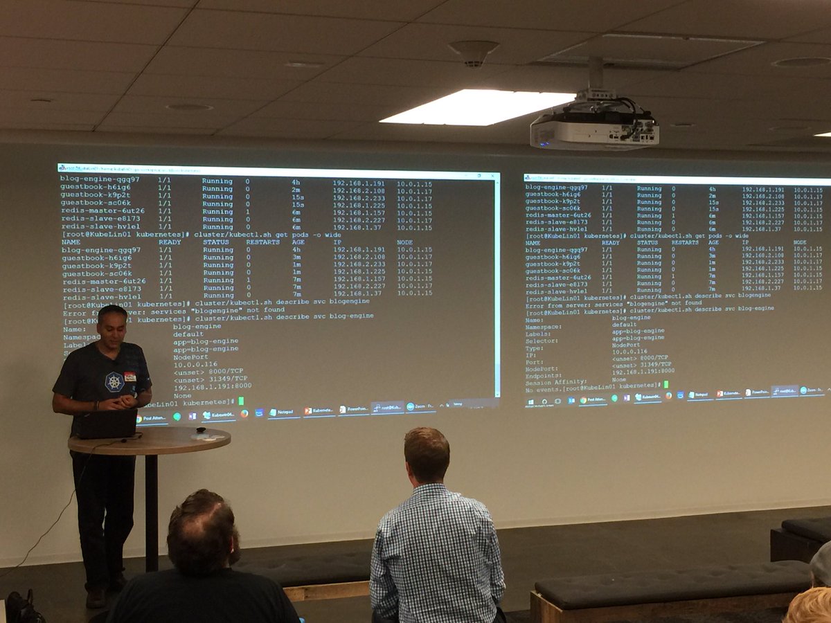 justinmdean's tweet image. @michmike77 blowing our minds demoing Windows running under #kubernetes at tonight&apos;s @KubernetesSoCal Meetup