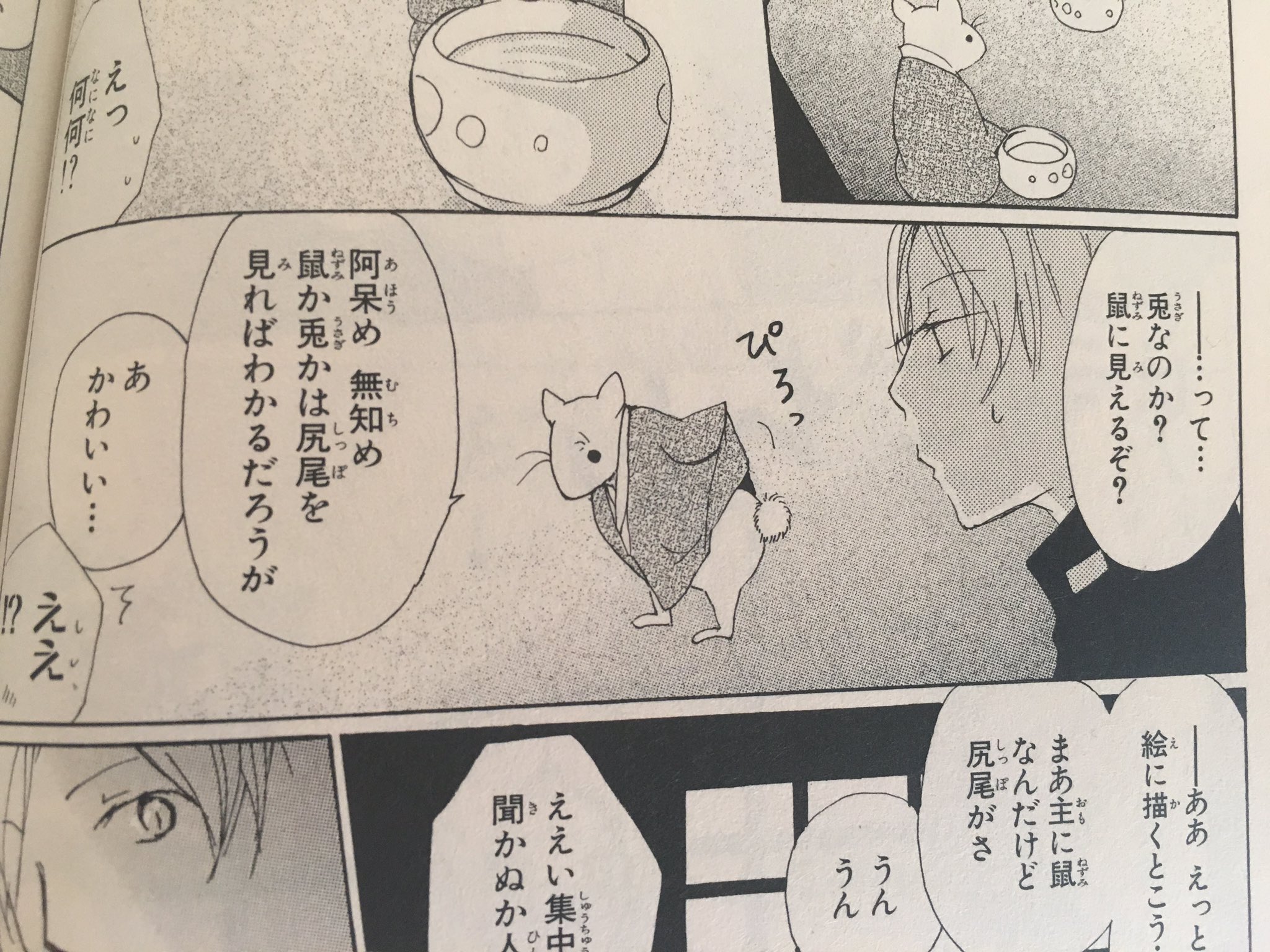 火兎ゆずいろ キュートなキュー Twitterren 夏目友人帳 夏目友人帳伍 夏目貴志 旅ウサギ ネズミに見える あ 可愛い T Co Djgxm3t6ou Twitter